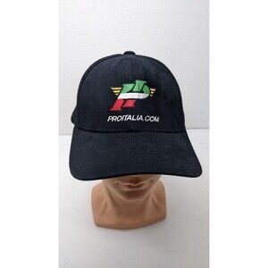 Baseball Hat "ProItalia.Com" Embroidered Black Large UltraFit Italian Glendale